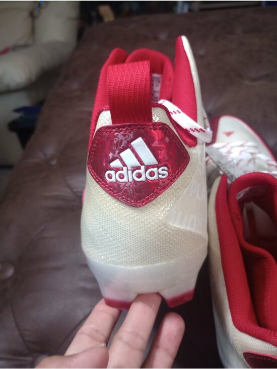 New Adidas Crazyquick 2.0 Mid Soccer/Football Cleats Red & White   Size 15 main image 8